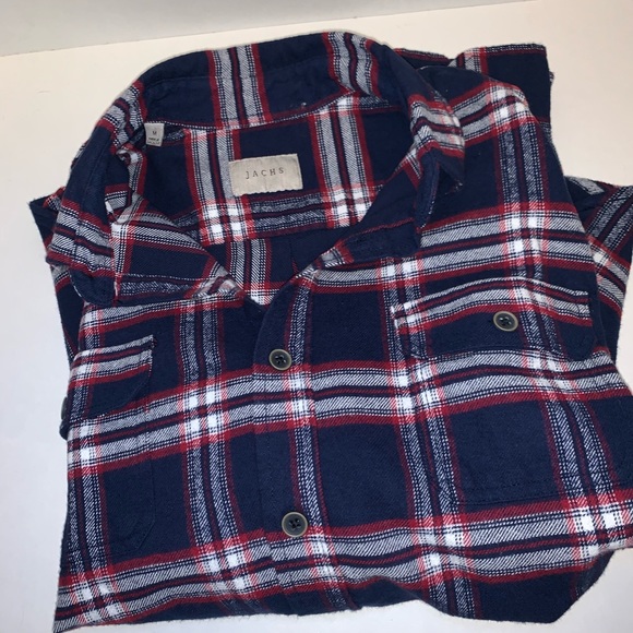 JACHS MFG NYC heavy men’s button-down plaid shirt - Picture 7 of 8